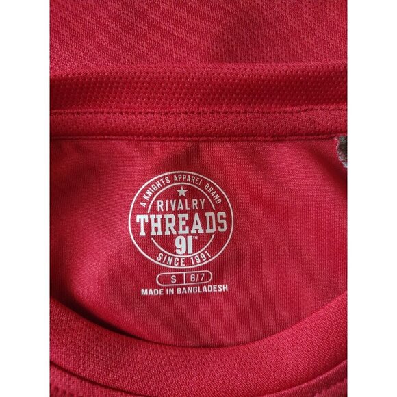 Rivalry Threads Kids S/C Graphic T-Shirt Red & Gray S/6-7 Cotton. NWT - Picture 4 of 6